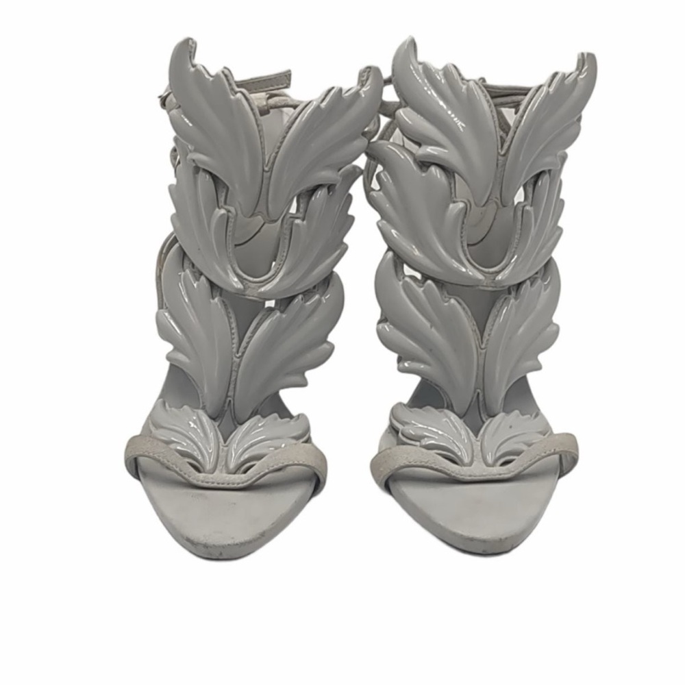 Giuseppe Zanotti Cruel Summer Sculptural Heels Gray 38.5 Rare Color